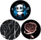 Multi-Functional Grip Mobile Phone Stands and Finger Holder (3 Pack) - Black Panda Marble Rose Flower...