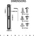 1Pcs Adjustable Bike Water Bottle Cage Bracket Adapter for Mountain and Road Bikes Cage Holder for Bottle Bracket Adapter...
