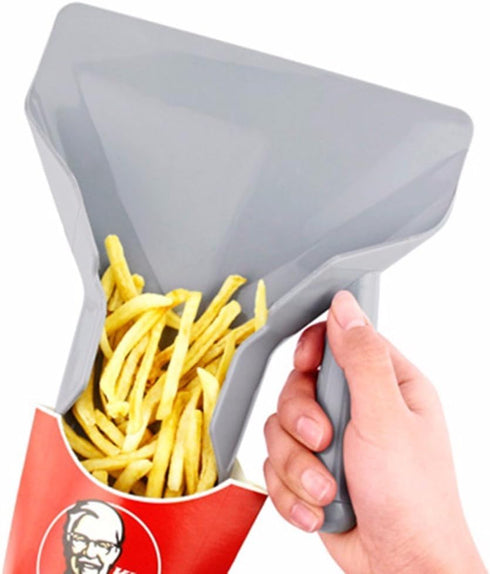 Only Right Handle Comerical Plastic Chips Scoop Food French Fries Shovel Handle Fry Scoop1...