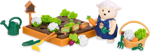 Li’l Woodzeez – 31 Pcs Garden Playset – Pretend Play Gardening Tools & Accessories – Sheep Figure included – Doll Playset for Kids 3 Years +...