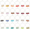 BENECREAT 24 PCS Acrylic Wine Glass Charm, Faux Gemstone Beaded Tassel Wine Glass Charm with Brass Wine Glass Charm Ring, For Wedding Receptions, ...