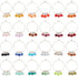 BENECREAT 24 PCS Acrylic Wine Glass Charm, Faux Gemstone Beaded Tassel Wine Glass Charm with Brass Wine Glass Charm Ring, For Wedding Receptions, ...