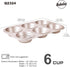 Muffin Cake Pan, 6-Cavity Non-Stick Cupcake Pan Bakeware for Oven Baking (Champagne Gold)...