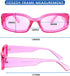 FEISEDY Retro Rectangle Sunglasses Women Men Vintage 90s Small Glasses Thick Narrow Fashion Y2K Plastic Glasses B2462...