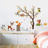 decalmile Woodland Wall Decals Animals Tree Owl Fox Deer Wall Stickers Kids Bedroom Baby Nursery Wall Decor...