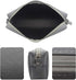 Enyuwlcm Fabric Stationery Stylish Simple Pencil Bag Small Square Waterproof Pencil Case Black and Gray 2 Pack...