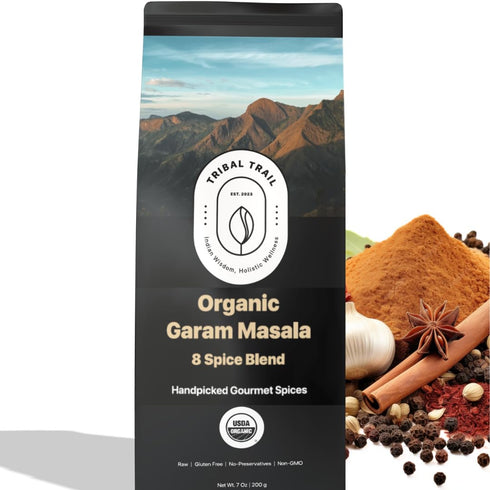 Tribal Trail Organic Garam Masala Spice Powder | 7.05 oz | USDA Organic & Non-GMO | Ethically Sourced Spices from India | Recyclable Kraft Bags | ...