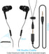 AGPTEK IPX8 Waterproof in-Ear Earphones, Coiled Cable Swimming Earbuds with Stereo Audio Extension Cable, Wired, Black......
