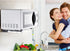 MOTONG Stainless Steel Microwave Oven Wall Mount Stand Holder Shelf with Removable Hook...