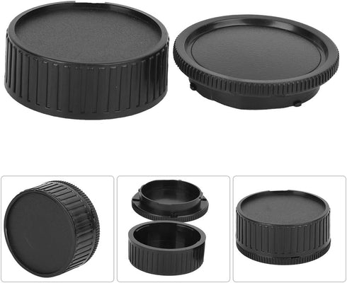 3 * Lens & 3 * Camera Body Rear Lens Cover for Leica M Mount - Black...