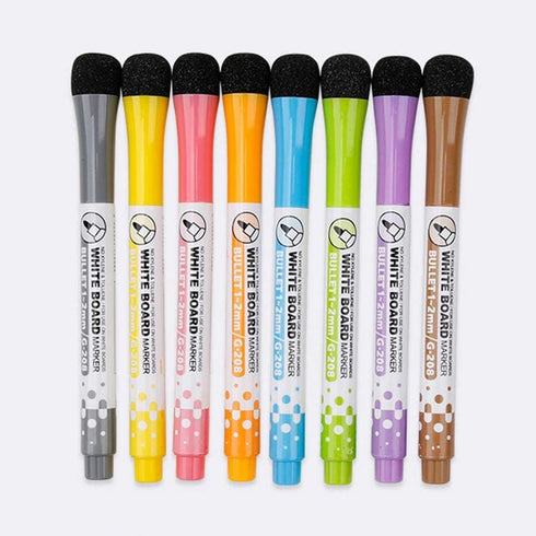 Yellow Magnetic Whiteboard Pen Writing Drawing Erasable Board Marker Office Supplies Erasable Whiteboard Pen Dry Erase and Wet Erase Markers...