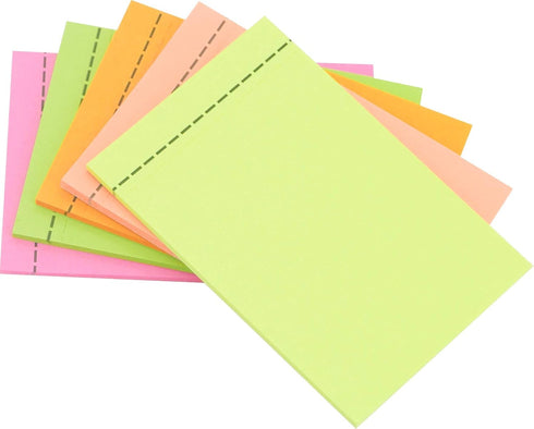 4A Sticky Full Adhesive Notes,3 1/3 x 2 Inches,20 Sheets/Color,Self-Stick Notes,5 Colors/Pack,100 Sheets Total,4A 302 Full Glue...