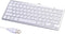 2021 Upgraded PC Computer Laptop Mini USB Wired Keyboard for Mac and Windows 78 Scissor keys Small Super Thin Compact Multimedia Keyboard (Silver)...