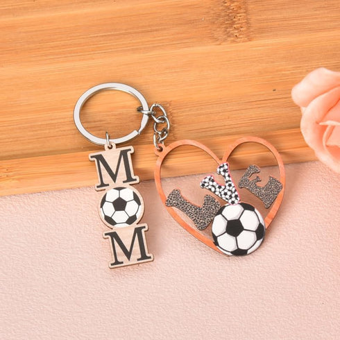 Basketball Softball Baseball Soccer Rugbyball Volleyball Mom Keychain from Daughter Son to Mother Birthday Gifts for Mama...