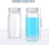 Hoolerry 20 Pcs Sample Bottles 2 oz Plastic Bottles Wide Mouth Reagent Bottles with Caps 60ml Laboratory Grade Polypropylene Clear Liquids Storage...