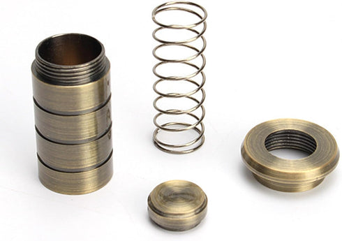 Floor Hole Dust-Proof Cover, Door Bolt Accessories, Safety Sliding Lock Inserts, Spring All Copper Dust-Proof Cover Hardware Cylinder Bolt 2 Pcs...