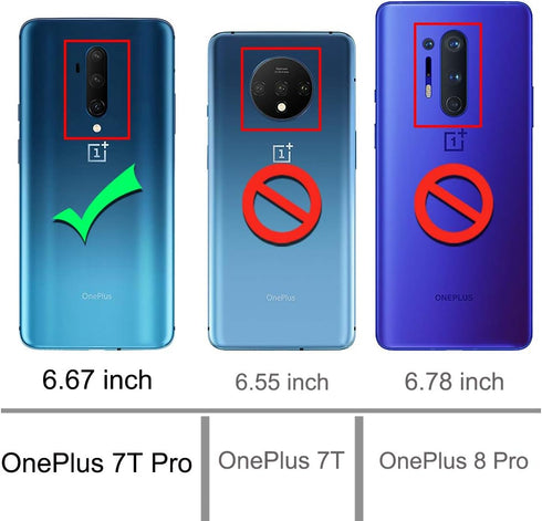 Osophter for Oneplus 7T Pro Case Clear Transparent Reinforced Corners TPU Shock-Absorption Flexible Cell Phone Cover for One Plus 7T Pro 5G McLare...