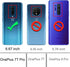 Osophter for Oneplus 7T Pro Case Clear Transparent Reinforced Corners TPU Shock-Absorption Flexible Cell Phone Cover for One Plus 7T Pro 5G McLare...