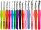 Mdoker Extra Long Crochet Hooks Size(2.25mm-10mm) Ergonomic Grip Soft Handles for Handmade DIY Crocheting Crochet Hook Needles for Arthritic Hands...
