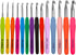 Mdoker Extra Long Crochet Hooks Size(2.25mm-10mm) Ergonomic Grip Soft Handles for Handmade DIY Crocheting Crochet Hook Needles for Arthritic Hands...