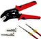 Crimping Tool with Ratchet, Ratcheting Wire Crimper Tool for Open Barrel Terminal Connectors, Electrical Crimping Tool, Crimping Pliers for 20-14 ...