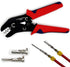 Crimping Tool with Ratchet, Ratcheting Wire Crimper Tool for Open Barrel Terminal Connectors, Electrical Crimping Tool, Crimping Pliers for 20-14 ...