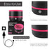 Electric Makeup Brush Cleaner Machine, Quick Cleaning Make Up Brush Washing Tool, Fast Spin and Clean in Seconds - Black & Pink...