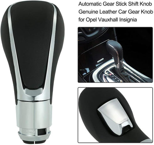 Automatic Gear Stick Shift Knob,Qiilu Car Gear Shifter Knob Head Handle Lever for Insignia 2009-2013 Brown...