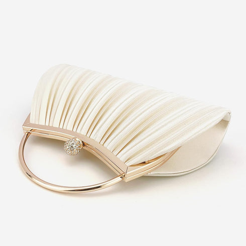 Clutch Purses for Women Evening Bags With Detachable Chain Strap for Cocktail Party Wedding with Pleated...