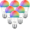 Ghome Smart Light Bulbs, A19 E26 Color Changing Led Bulb Works with Alexa, Google Home, App & Voice Control, 2.4Ghz WiFi Only, 800 Lumens, Dimmabl...