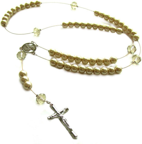 Linpeng Rosary Making Kit, Gold Catholic Prayer Necklace Supplies for Women Kids, DIY Jewelry Supplies, Gift for Beader, 1 Pack...