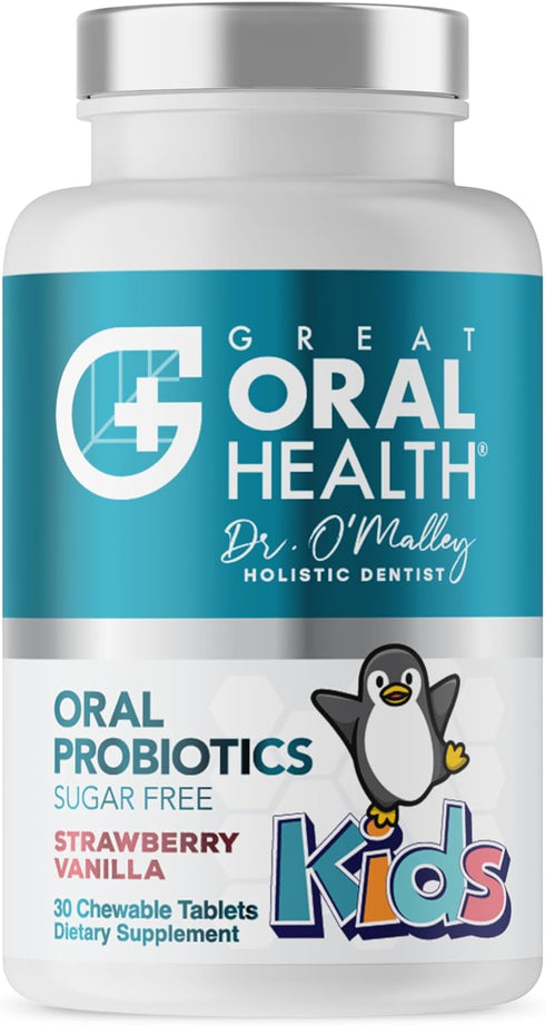 Childrens Oral Probiotics – Oral Care Probiotic for Kids Cavity Prevention & Bad Breath Treatment Supplement w/BLIS K12 M18 Mouth & Gum Health Den...
