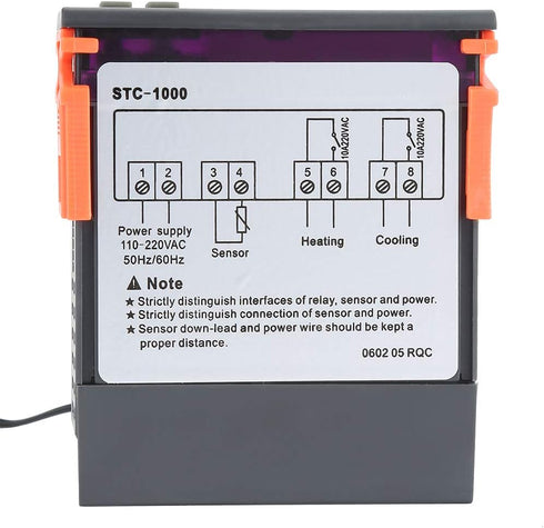 Temperature Controller , STC-1000 Digital Temperature Controller with Sensor Temp Sensor Electric Thermostat Control 110-220V...