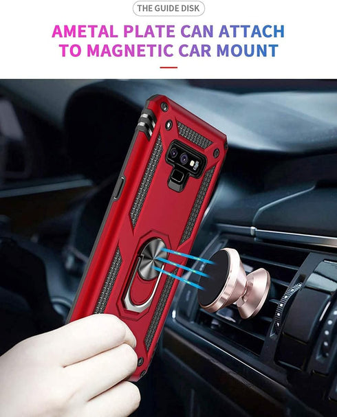 Androgate for Samsung Note 9 Phone Case, Galaxy Note 9 Case with 3D PET Screen Protector, Military-Grade Ring Holder Kickstand Car Mount 15ft Drop...