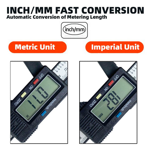 NORTOOLS Digital Calipers-150mm/ 6” Electronic Micrometer Caliper Measuring Tool with Large LCD Screen, Auto-off Feature,Inch and Millimeter Conve...