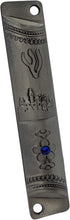 TALISMAN4U Pewter MEZUZAH CASE with Scroll Jerusalem Design Israel Judaica Door Mezuza 4 Inch...