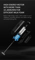 Powerful Milk Frother Handheld Foam Maker (with Stainless Steel Stand) for coffee, Latte - Whisk Drink Mixer for Cappuccino, Mini Foamer for Cappu...