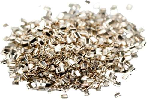 Silver Chip Solder (Easy) 3 grams (~2000 pcs) 0.5 x 1.0 x 0.25mm Ultra Tiny Made in USA by CRAFT WIRE...