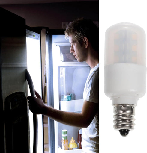 Veemoon 2pcs E12 Refrigerator Light Bulb Dryer Led Light Bulb Water Dispenser Light Bulb Small Appliance Bulbs Cherry Pitter Freezer Light Bulb Re...