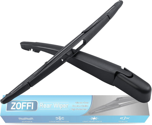 Rear Wiper Arm Blade, Replacement for Ford Escape 2008-2012 - ZOFFI Back Windscreen Wiper Assembly Replacement - All Season Natural Rubber Cleanin...