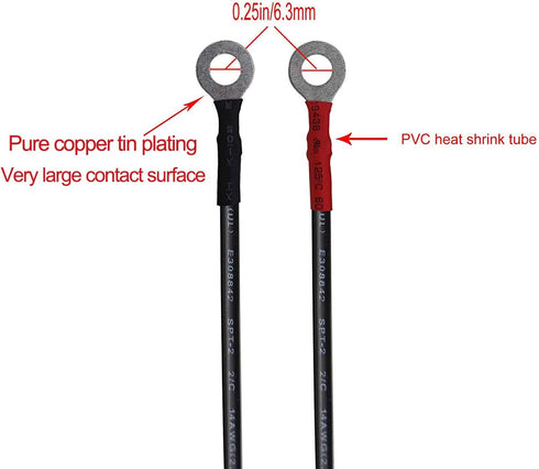 6FT 14AWG Adapter Plug Socket with Eyelet Terminal...