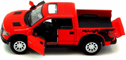 KiNSMART 2013 Ford F-150 SVT Raptor Supercrew 1:46 Scale 5" Die Cast Metal Model Toy Truck (Red)...