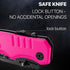 Spring Assisted Pink Knife - Pocket Knife for Women - Self Defense Knife for Women - Pink Knives - Cute Womens Girl Knife - Womens Folding Knife -...