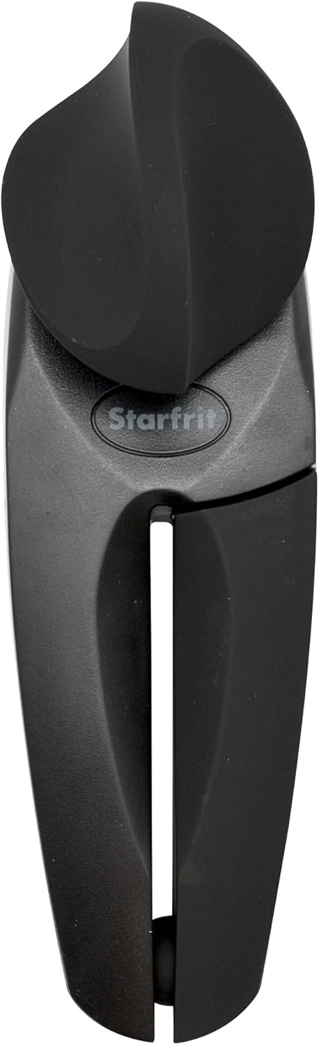 Starfrit MightiCan Can Opener - Safe - Holds Lid and Leaves No Sharp Edges on Lid - 3 year warranty - Comfort Grip - Heavy Duty Non-Slip Knob...