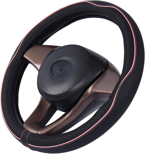 Mayco Bell Universal Standard Size Steering Wheel Cover Anti-Slip,Safety,Soft,Breathable,Durable,Full Surround,Comfortable Grip Microfiber Leather...