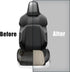 Car Front Seat Cover, 21"×22" Luxury PU Leather Auto Seat Protection Cover, Comfortable Anti Slip Front Bottom Seat Cushion with Full Wrap, Univer...