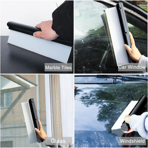 Car Squeegee,12 inch Silicone Squeegee, Automotive Water Wiper for Car Drying,Flexible T-Bar Water Blade for Car,Windshield,Glass,Window,Mirror,Ba...