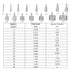 Diamond Hole Saw, 15 pcs Diamond Drill Bits Set Glass Drill Bit Extractor Remover Tools for Glass, Ceramics, Porcelain, Ceramic Tile (1/4"-2")...