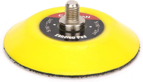 CASOMAN 3-Inch Dual-Action Hook & Loop Fastener Flexible Backing Plate 3"/ 75mm Polishing Pad with 5/16"-24 Threads, 4 PCS Set...
