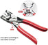 Snap Button Kit 100set, 9.5mm Snap Fasteners Kit with Pliers, Metal Snaps Kit with Tool, Five Claw Buckle Tool Set 10 colors (Hollow 100set)...
